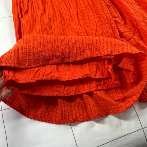 Anthropologie Maeve Jumpsuit Womens 8 Red Proust Halter Wide Leg Crop Keyhole - Picture 7 of 14